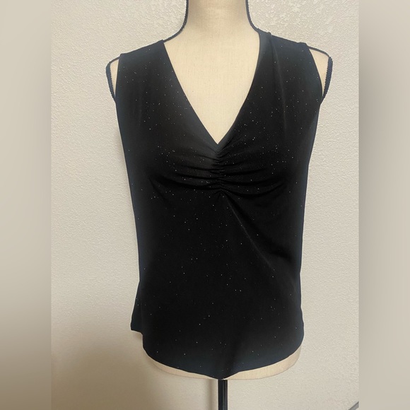 jkla Tops - J K L A CALIFORNIA  Black Sparkly Blouse Size XL
